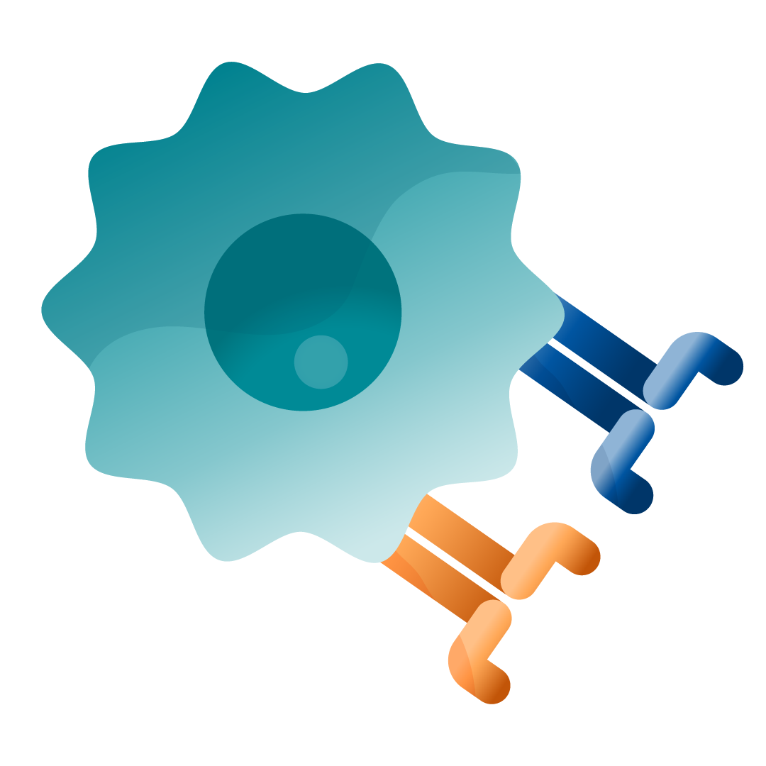 Illustration of Immune checkpoint proteins, a targeted protein in key kidney cancer treatment